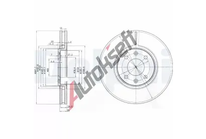 DELPHI Brzdov kotou - 288 mm DF BG3675, BG3675