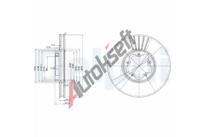 DELPHI Brzdov kotou - 276 mm DF BG3676, BG3676
