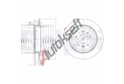 DELPHI Brzdov kotou - 290 mm DF BG3684, BG3684