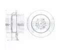 Brzdov kotou DELPHI ‐ DF BG3691