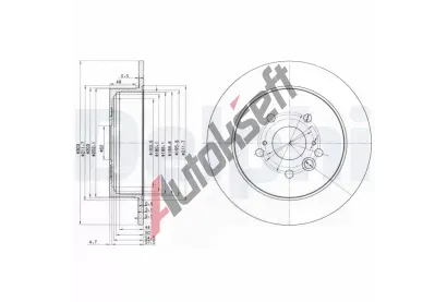 DELPHI Brzdov kotou - 302 mm DF BG3691, BG3691