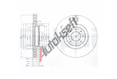DELPHI Brzdov kotou - 281 mm DF BG3699, BG3699