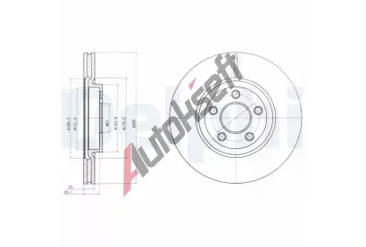 DELPHI Brzdov kotou - 280 mm DF BG3704, BG3704