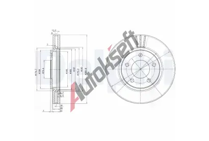 DELPHI Brzdov kotou - 280 mm DF BG3715, BG3715