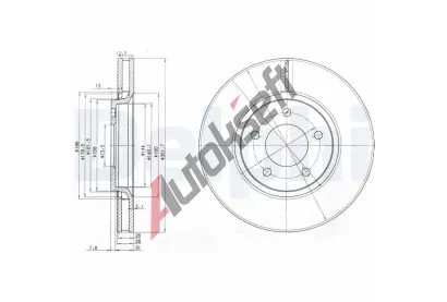 DELPHI Brzdov kotou - 301 mm DF BG3716, BG3716