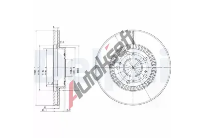 DELPHI Brzdov kotou - 282 mm DF BG3720, BG3720