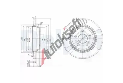 DELPHI Brzdov kotou - 300 mm DF BG3726, BG3726