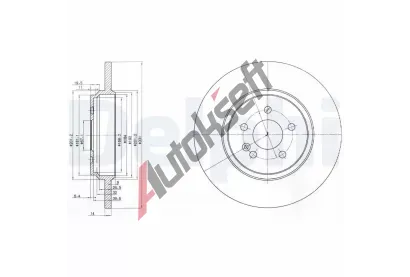 DELPHI Brzdov kotou - 331 mm DF BG3728, BG3728
