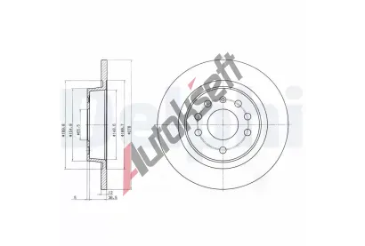 DELPHI Brzdov kotou - 278 mm DF BG3731C, BG3731C
