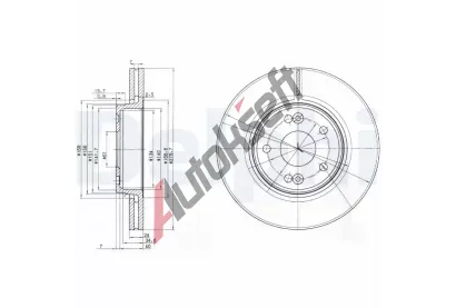DELPHI Brzdov kotou - 280 mm DF BG3733, BG3733