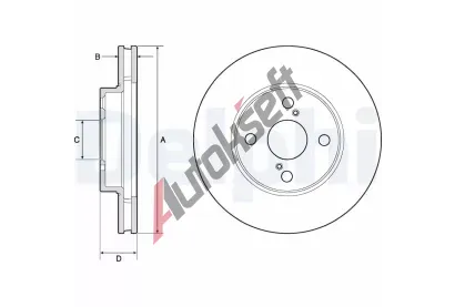 DELPHI Brzdov kotou - 255 mm DF BG3734, BG3734