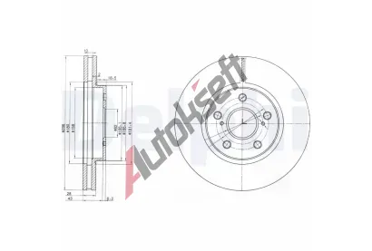 DELPHI Brzdov kotou - 296 mm DF BG3735, BG3735