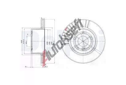 DELPHI Brzdov kotou - 297 mm DF BG3737C, BG3737C