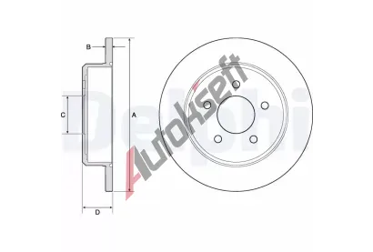DELPHI Brzdov kotou - 290 mm DF BG3739, BG3739