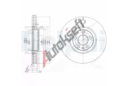 DELPHI Brzdov kotou - 285 mm DF BG3740, BG3740