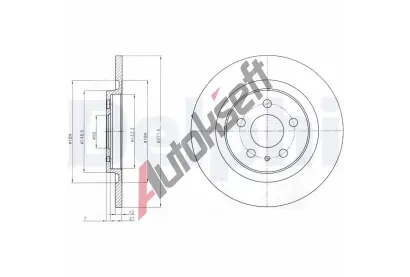 DELPHI Brzdov kotou - 272 mm DF BG3741, BG3741