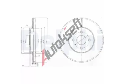 DELPHI Brzdov kotou - 300 mm DF BG3742, BG3742