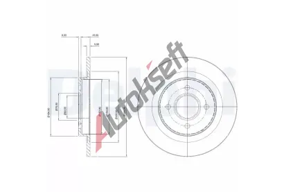 DELPHI Brzdov kotou - 280 mm DF BG3743, BG3743