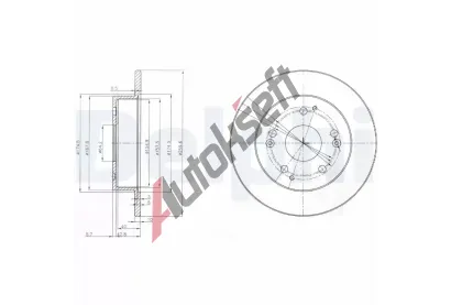 DELPHI Brzdov kotou - 260 mm DF BG3746, BG3746