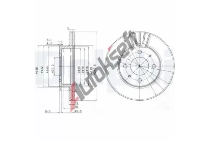 DELPHI Brzdov kotou - 241 mm DF BG3749, BG3749