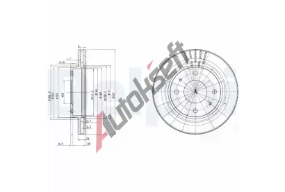 DELPHI Brzdov kotou - 257 mm DF BG3750, BG3750