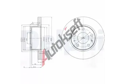 DELPHI Brzdov kotou - 276 mm DF BG3752, BG3752