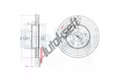 DELPHI Brzdov kotou - 295 mm DF BG3755C, BG3755C