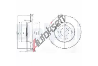 DELPHI Brzdov kotou - 238 mm DF BG3763, BG3763