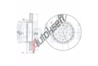 DELPHI Brzdov kotou - 305 mm DF BG3768, BG3768