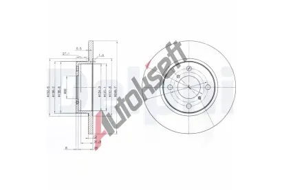 DELPHI Brzdov kotou - 247 mm DF BG3769, BG3769