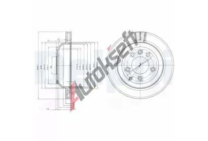 DELPHI Brzdov kotou - 330 mm DF BG3775C, BG3775C