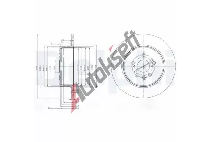 DELPHI Brzdov kotou - 288 mm DF BG3777, BG3777