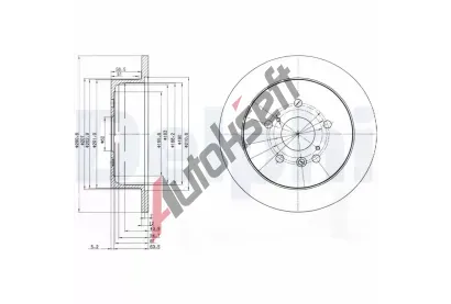 DELPHI Brzdov kotou - 291 mm DF BG3779, BG3779