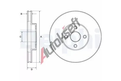 DELPHI Brzdov kotou - 275 mm DF BG3780, BG3780