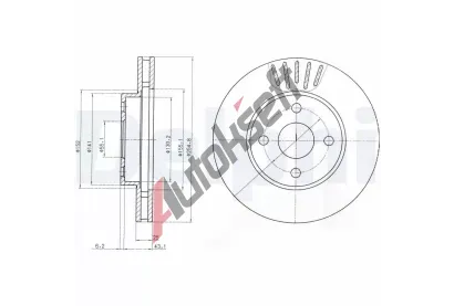 DELPHI Brzdov kotou - 255 mm DF BG3781, BG3781