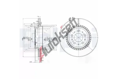 DELPHI Brzdov kotou - 308 mm DF BG3782C, BG3782C