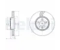 Brzdový kotouč DELPHI ‐ DF BG3784 Brzdový kotouč DELPHI ‐ DF BG3784