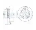 Brzdov kotou DELPHI ‐ DF BG3785