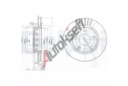 DELPHI Brzdov kotou - 256 mm DF BG3785, BG3785