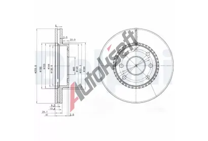 DELPHI Brzdov kotou - 256 mm DF BG3790, BG3790
