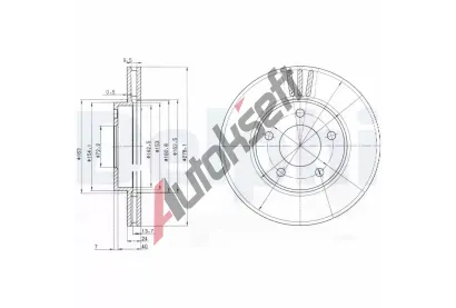 DELPHI Brzdov kotou - 278 mm DF BG3792, BG3792