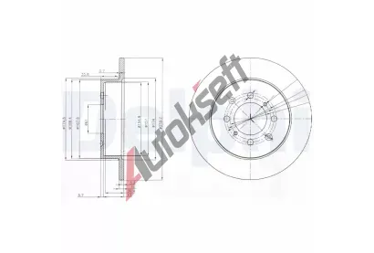 DELPHI Brzdov kotou - 260 mm DF BG3793, BG3793