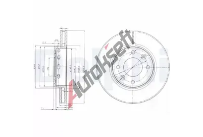 DELPHI Brzdov kotou - 280 mm DF BG3800, BG3800