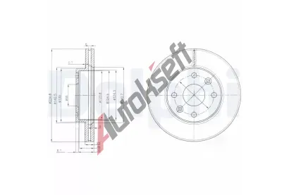 DELPHI Brzdov kotou - 235 mm DF BG3802, BG3802