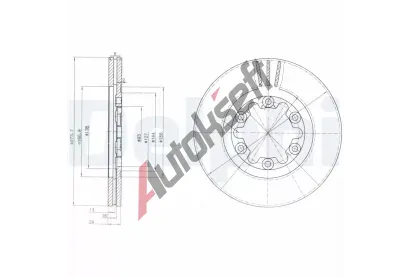 DELPHI Brzdov kotou - 274 mm DF BG3809, BG3809