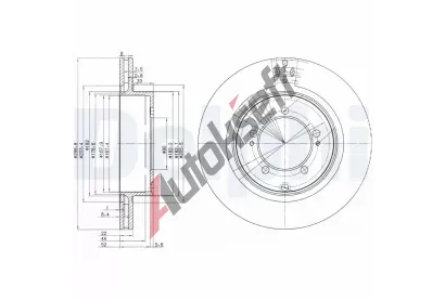 DELPHI Brzdov kotou - 300 mm DF BG3811, BG3811