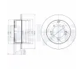 DELPHI Brzdov kotou - 262 mm ‐ DF BG3815