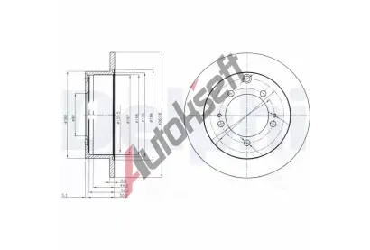 DELPHI Brzdov kotou - 262 mm DF BG3815, BG3815