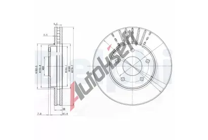 DELPHI Brzdov kotou - 280 mm DF BG3816, BG3816