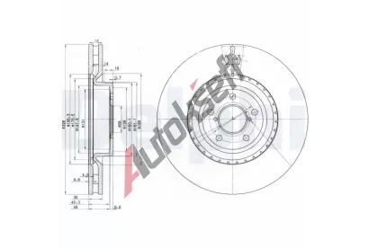 DELPHI Brzdov kotou - 326 mm DF BG3818, BG3818